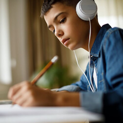 Boy studying Boy studying