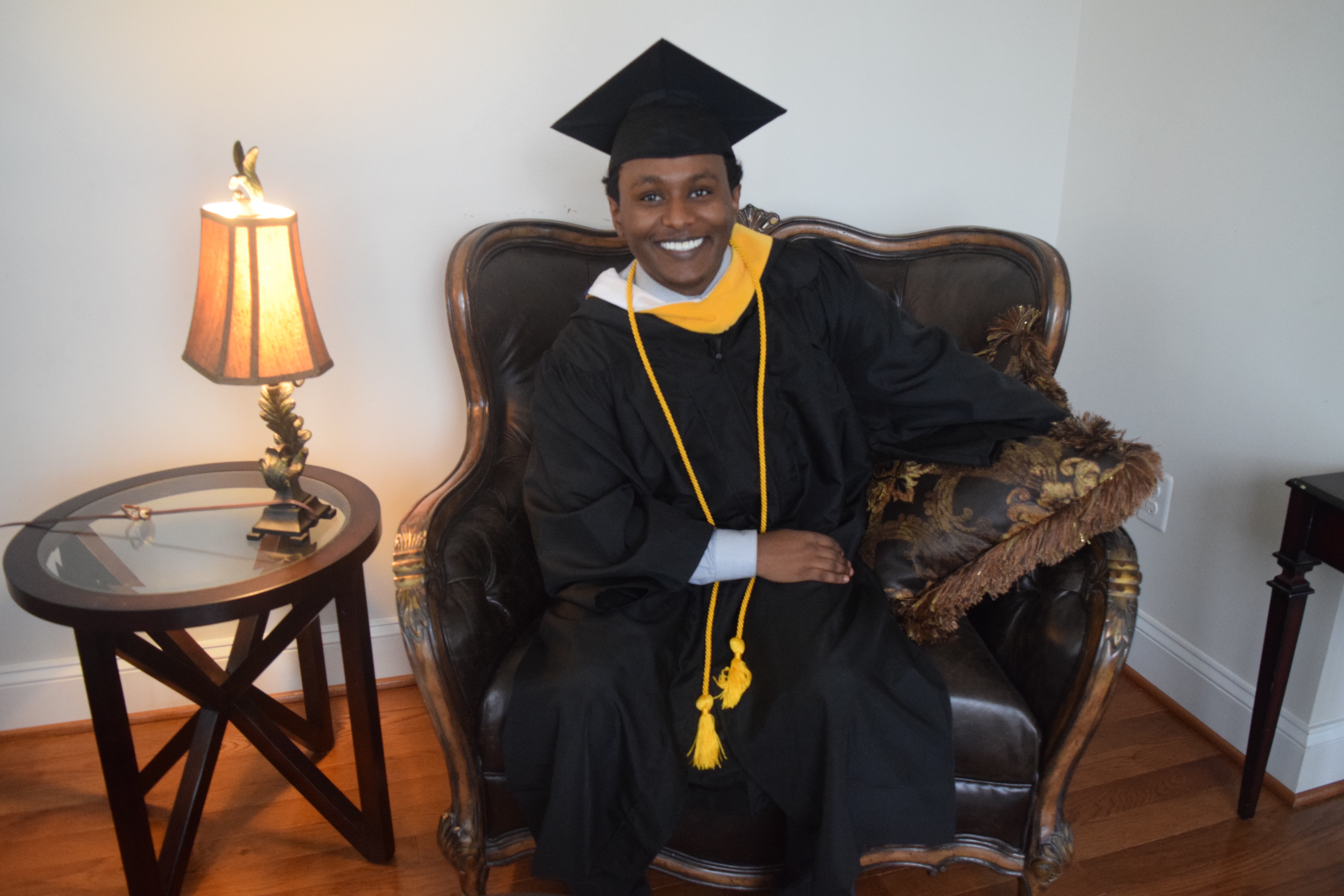 A photo of Abenezer, a tutor from Washington Adventist University